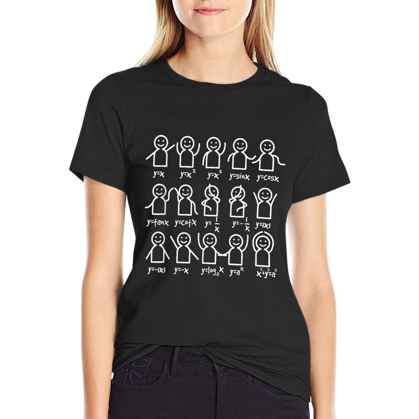 Algebra Dance Funny Graph Figures Math Equation  Graphic-printed T-Shirt