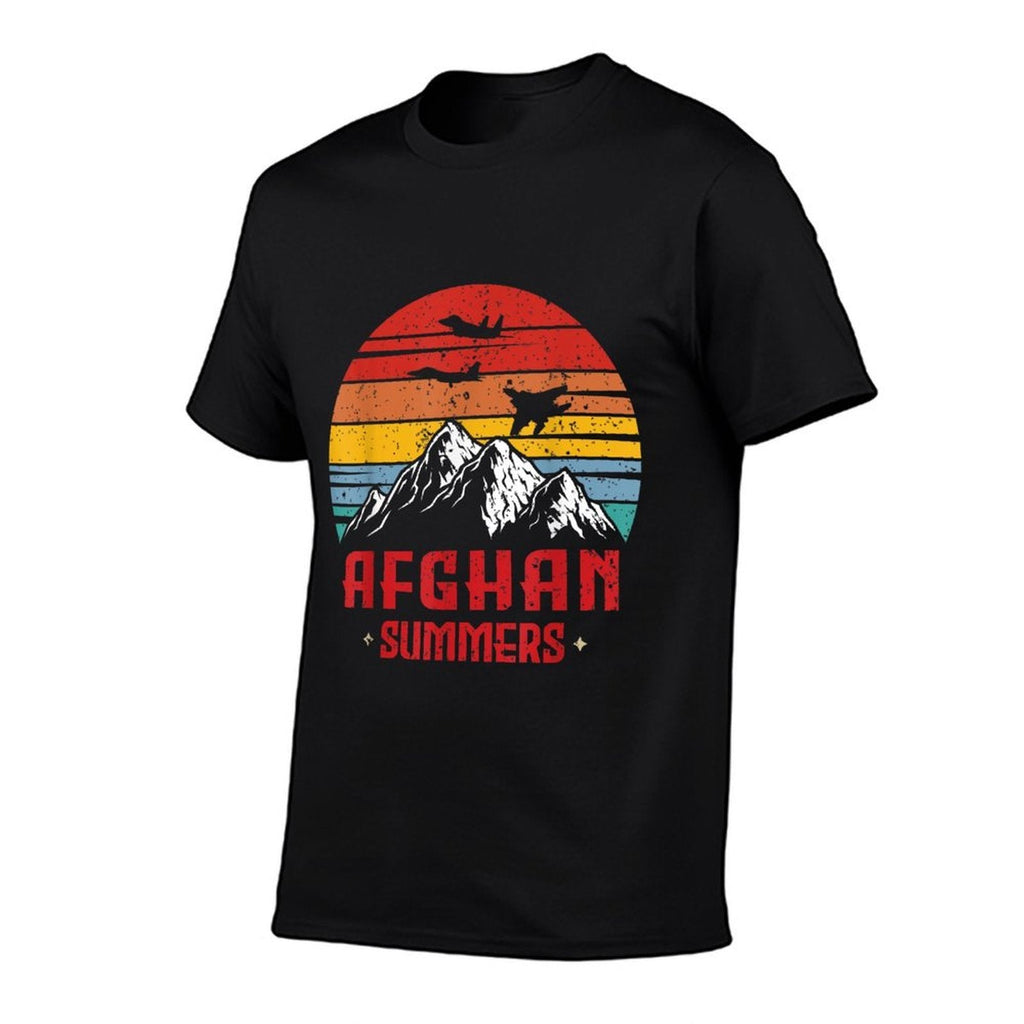 Afghan Summers Veteran Funny Afghanistan Veteran Gift  Slim-fit Cut T-Shirt