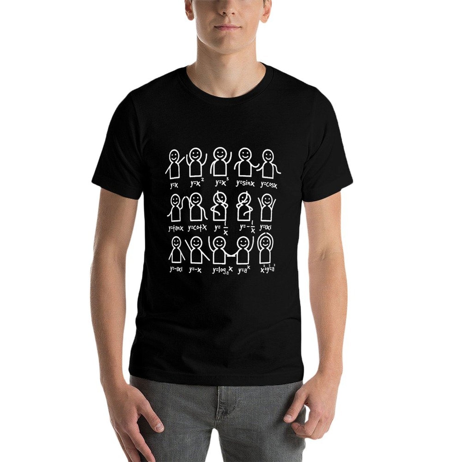 Algebra Dance Funny Graph Figures Math Equation  Graphic-printed T-Shirt
